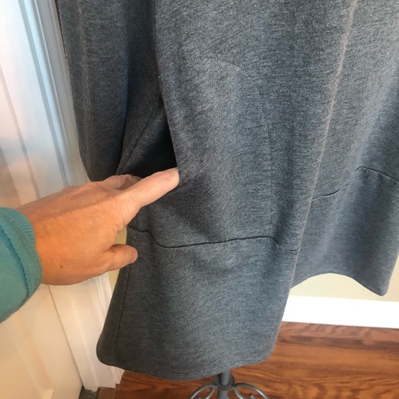 ⭐️ Luxe Tencel PureJill J Jill Crew neck Long Sleeve Swing Dress Size: XS - Picture 3 of 14